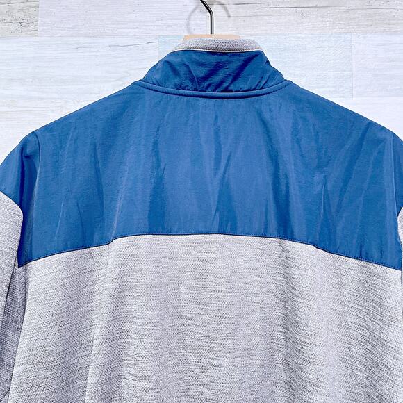 Orvis Fleece Bonded Mesh Full Zip Jacket Gray Blue Lightweight Mens XXL 2XL - Picture 5 of 8